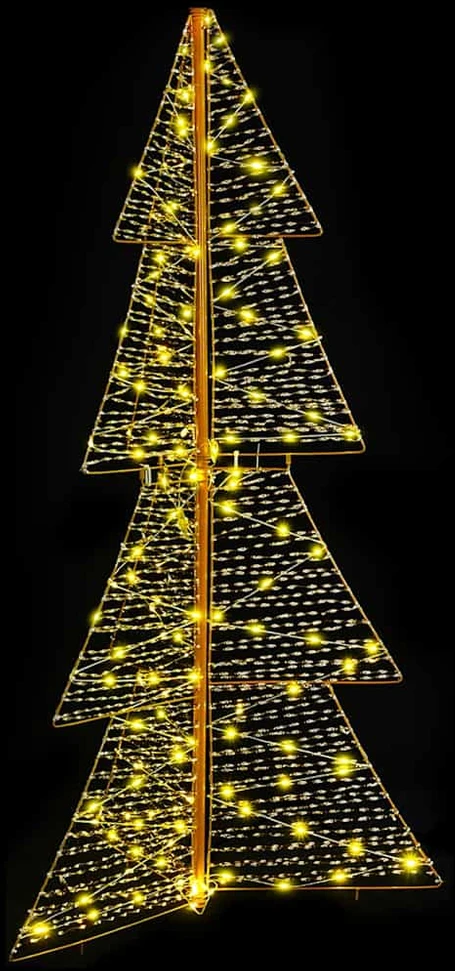 Kalėdų eglutė 160 LED Šilta balta 150 cm PET