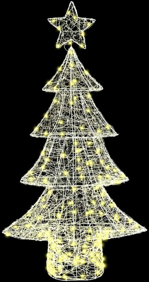 Kalėdų eglutė 160 LED Šilta balta 150 cm Akrilas