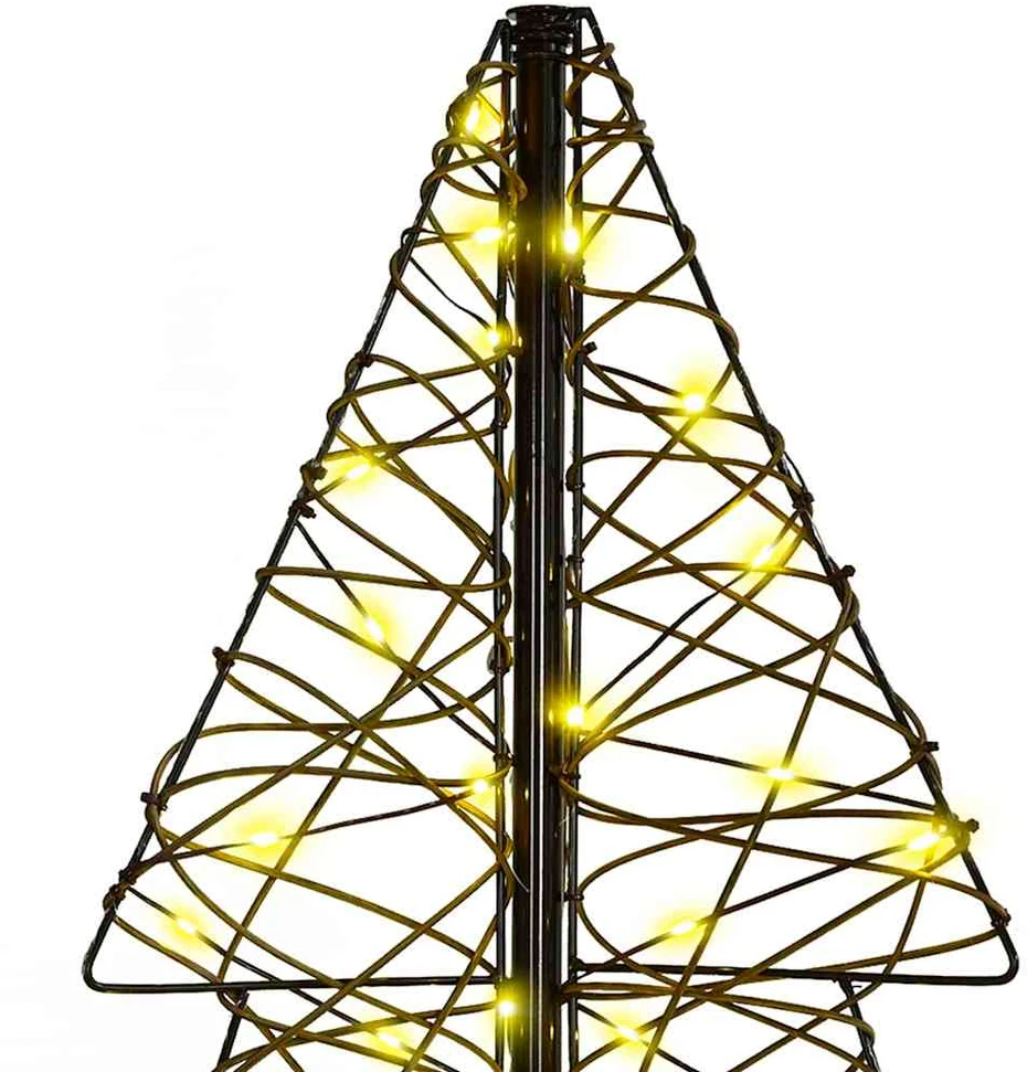 Kalėdų eglutė 160 LED Šilta balta 150 cm Ratanas