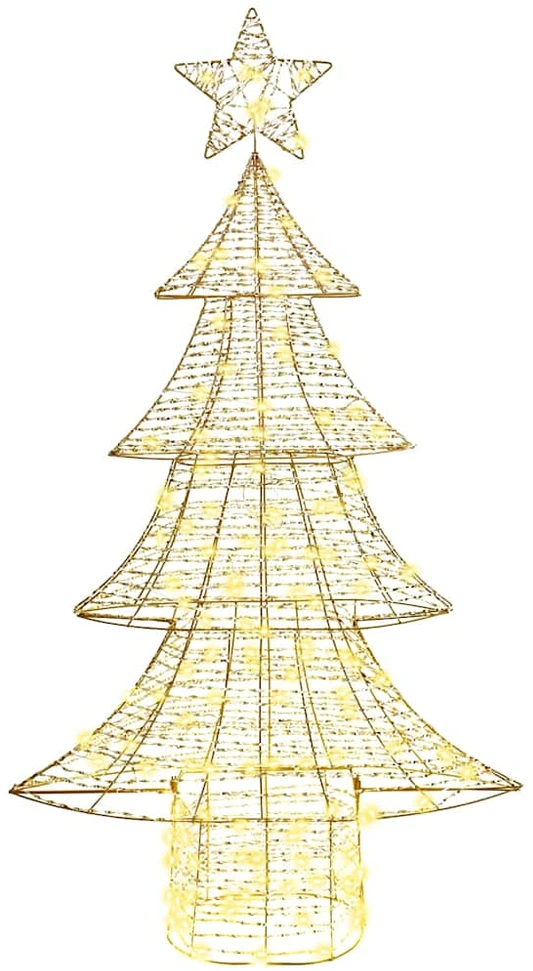 Kalėdų eglutė 160 LED Šilta balta 151 cm PET