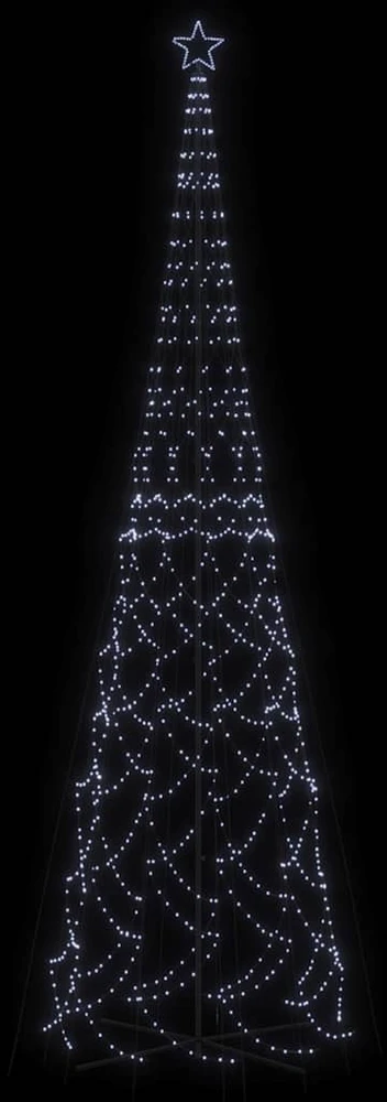Kalėdų eglutė, 230x800cm, kūgio formos, 3000 šaltų baltų LED