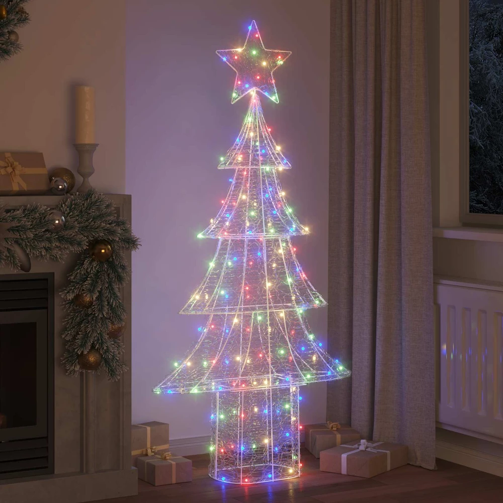 Kalėdų eglutė 240 LED Įvairiaspalvis 180 cm Akrilas