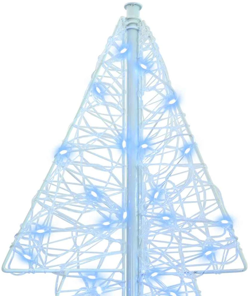 Kalėdų eglutė 240 LED Šaltas baltas 180 cm Akrilas