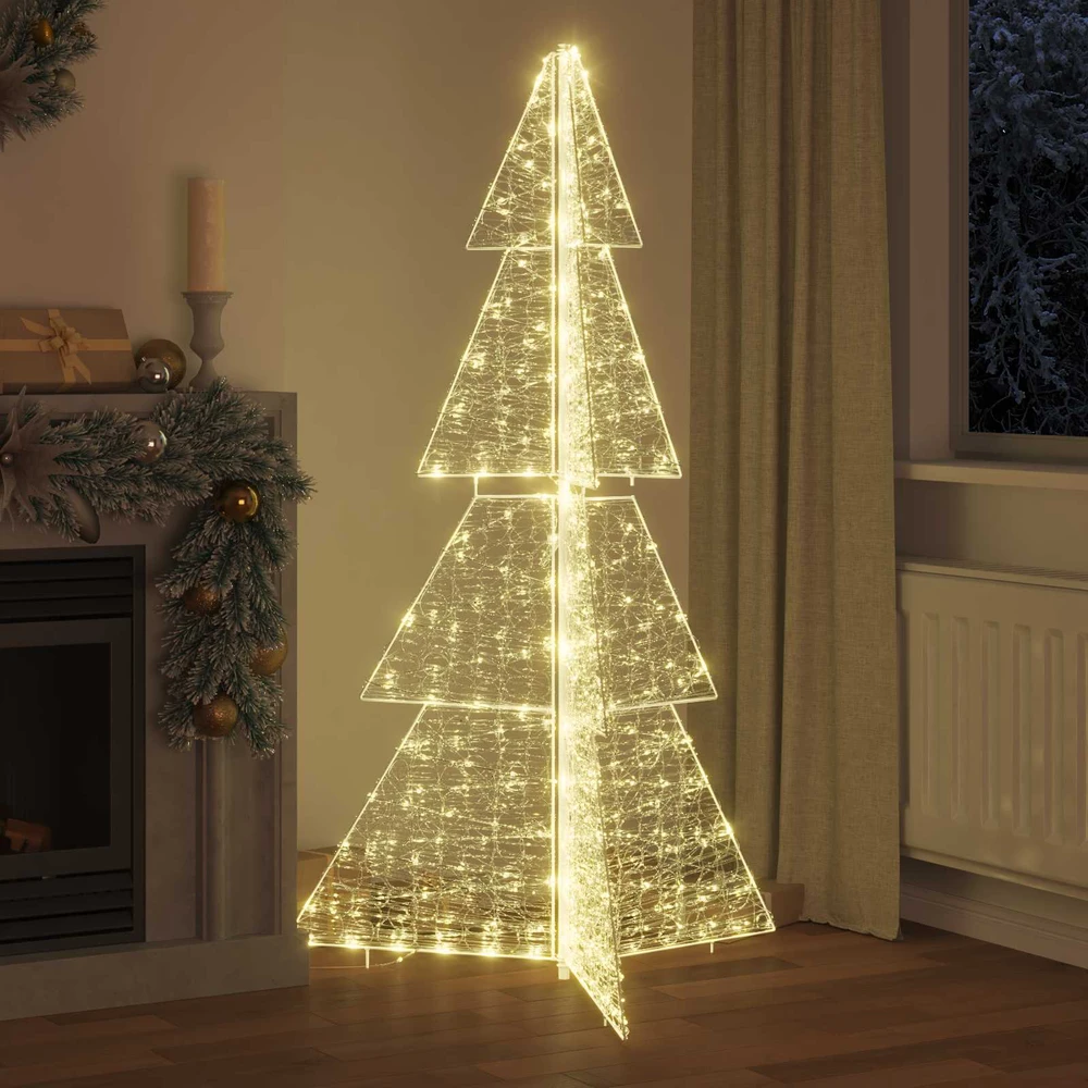 Kalėdų eglutė 240 LED Šilta balta 180 cm Akrilas