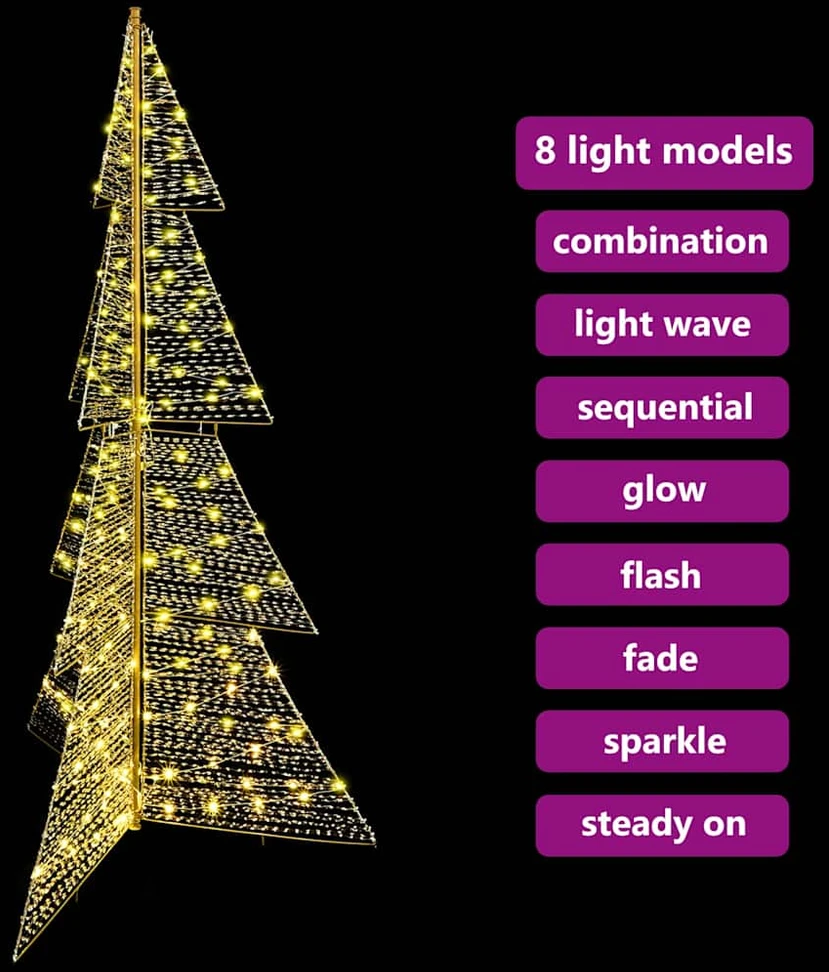 Kalėdų eglutė 240 LED Šilta balta 180 cm PET