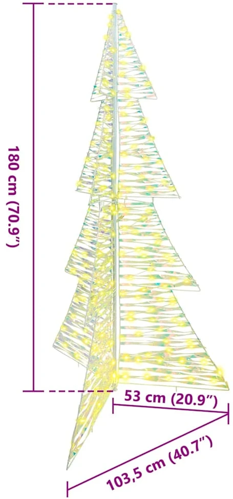 Kalėdų eglutė 240 LED Šilta balta 180 cm PET
