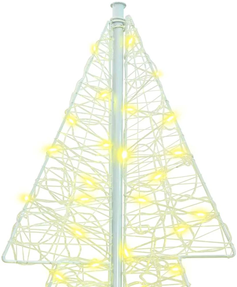 Kalėdų eglutė 240 LED Šilta balta 180 cm Akrilas