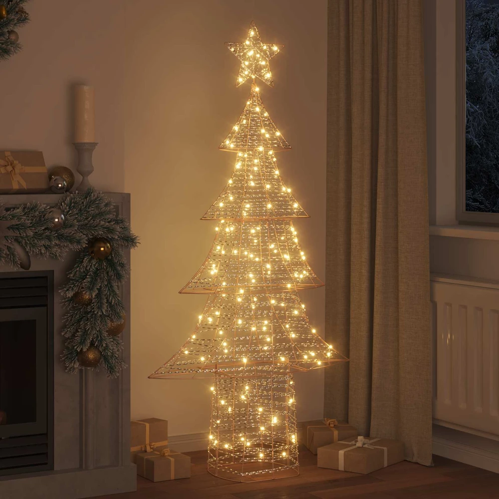Kalėdų eglutė 240 LED Šilta balta 181 cm PET