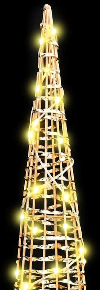 Kalėdų eglutė 3 vnt. 90 LED Šilta balta 20 x 20 x 80 cm PET