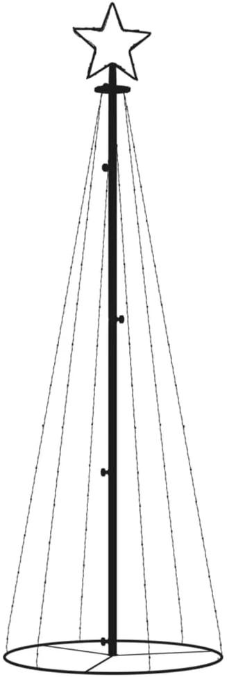 Kalėdų eglutė, 70x180cm, kūgio formos, 108 mėlynos LED