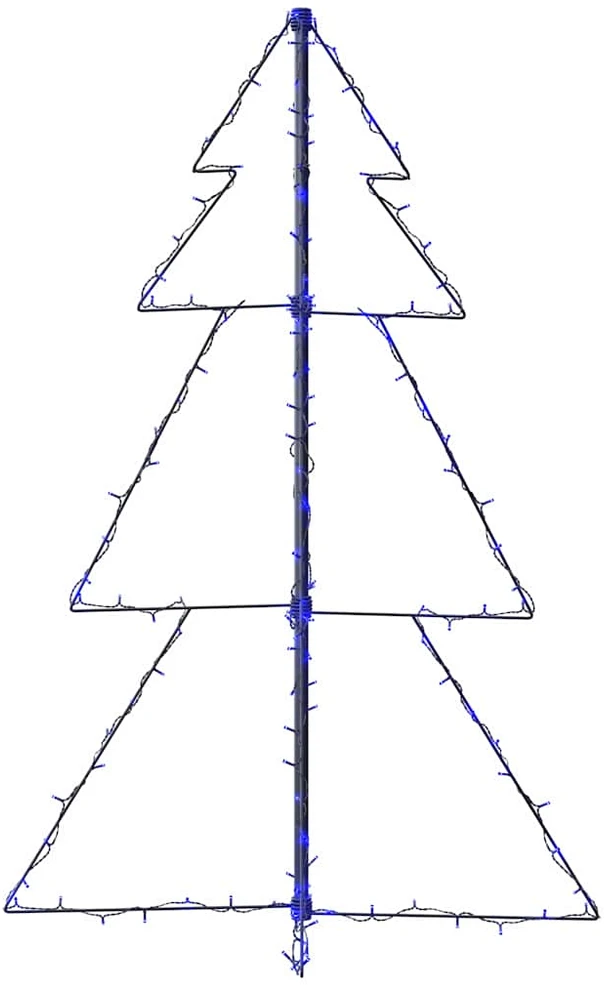 Kalėdų eglutė, 78x120cm, kūgio formos, 160 LED lempučių