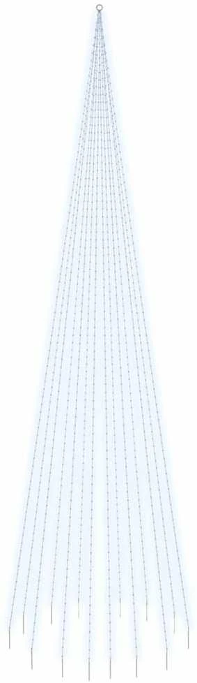 Kalėdų eglutė ant vėliavos stiebo, 800cm, 1134 šaltos LED