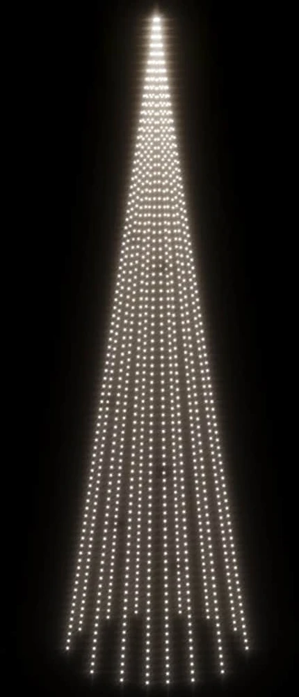 Kalėdų eglutė ant vėliavos stiebo, 800cm, 1134 šaltos LED