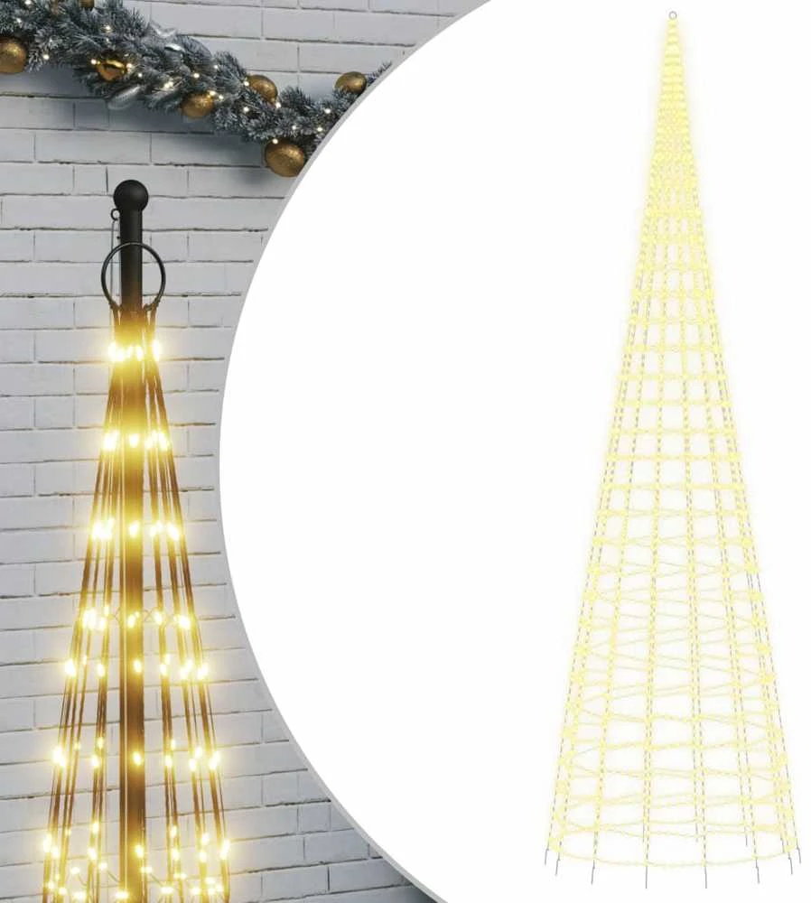 LED Kalėdų eglutė 3000 LED šiltai balta 800 cm