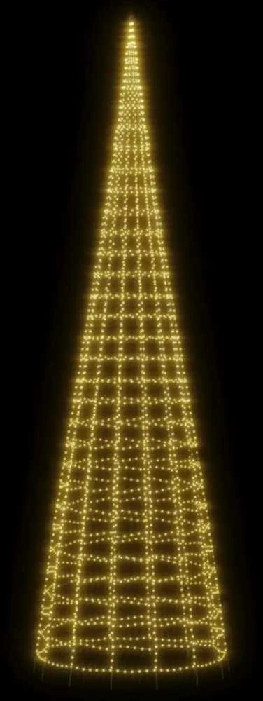 LED Kalėdų eglutė 3000 LED šiltai balta 800 cm