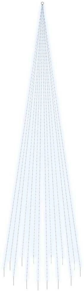 Kalėdų eglutė ant vėliavos stiebo, 800cm, 1134 šaltos LED