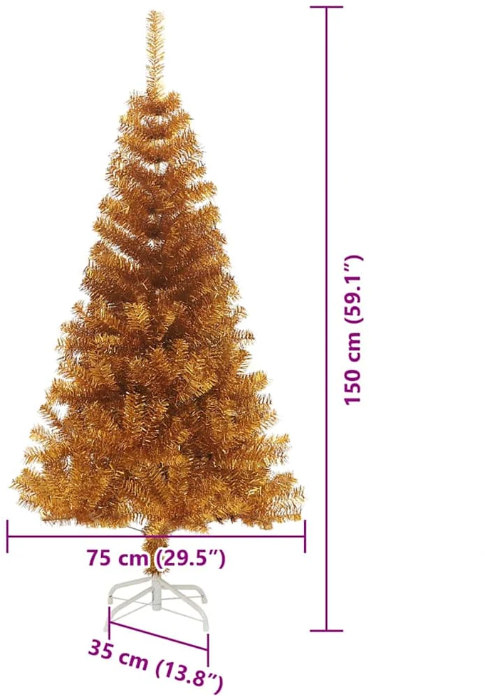 Kalėdų eglutė Auksinė 150 cm PET