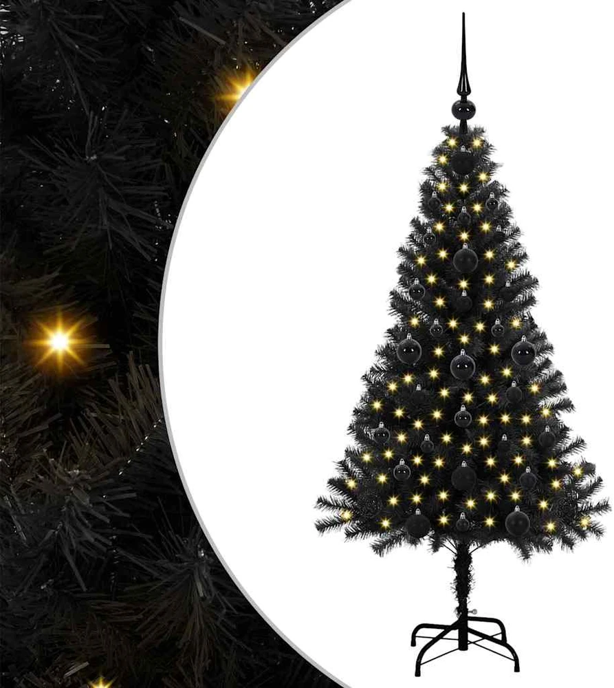 Kalėdų eglutė Juoda 120 cm PVC