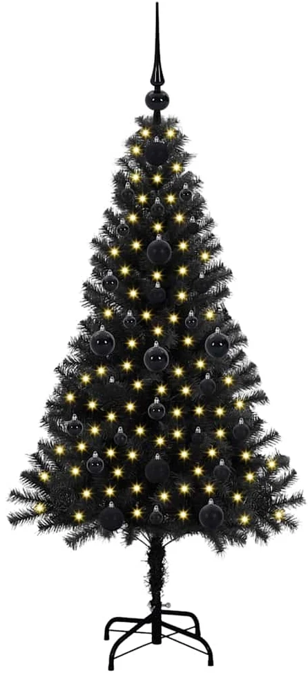 Kalėdų eglutė Juoda 120 cm PVC