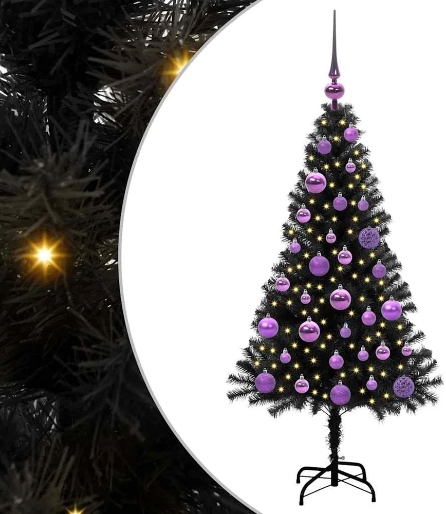 Kalėdų eglutė Juoda 120 cm PVC