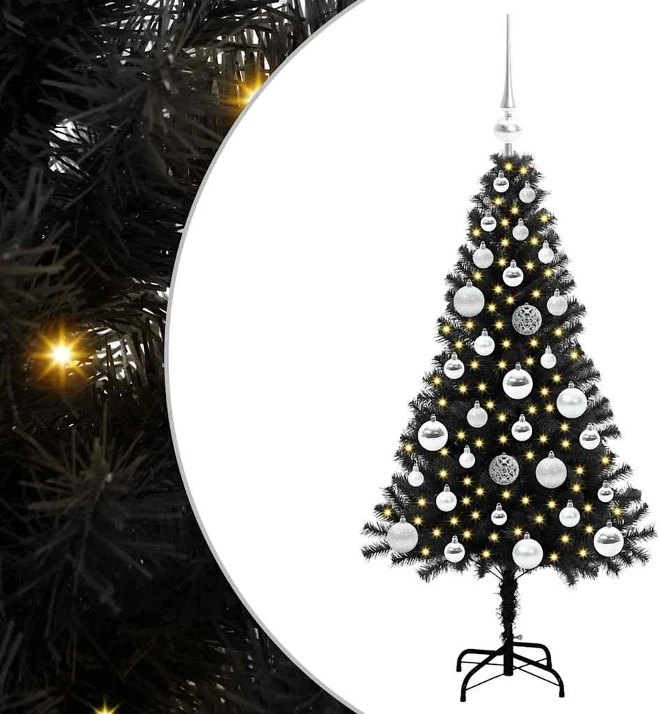 Kalėdų eglutė Juoda 120 cm PVC