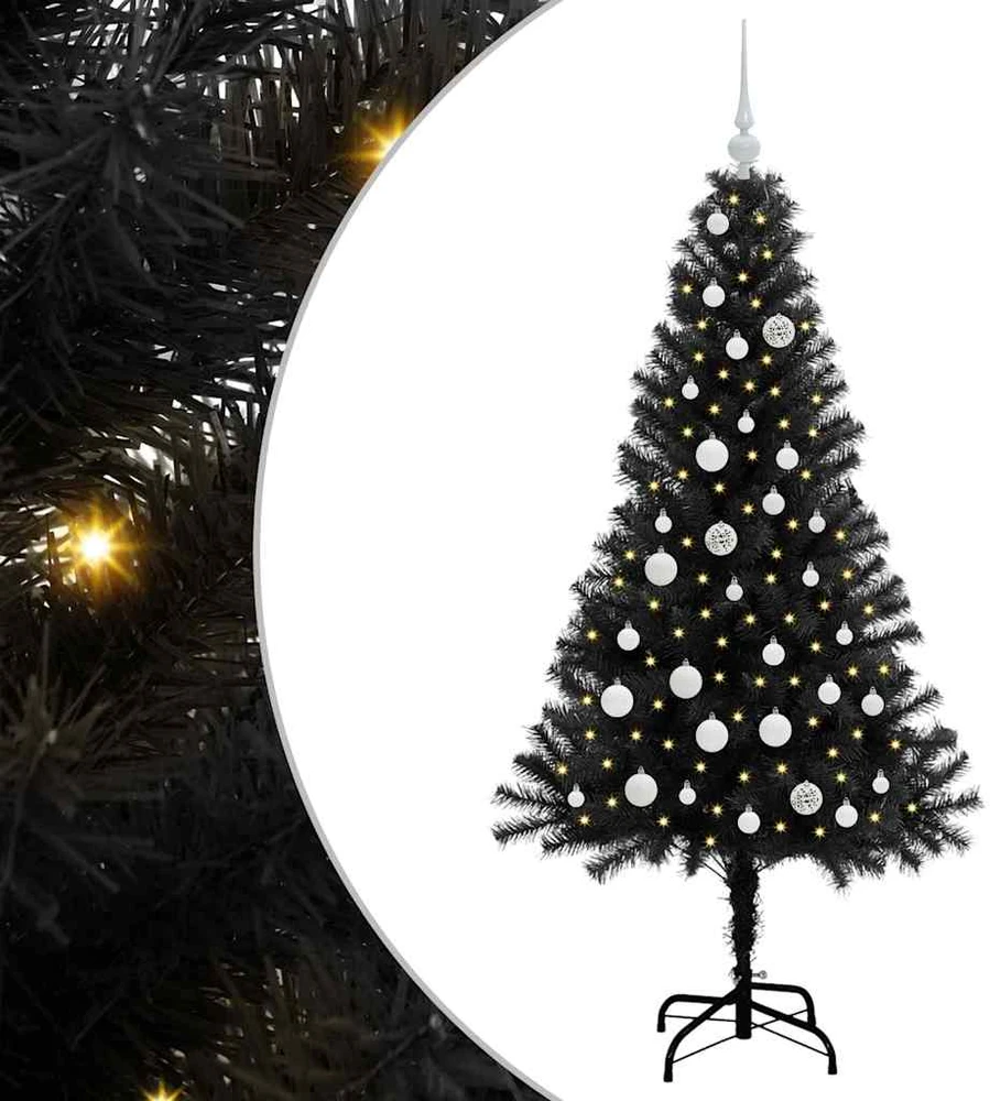 Kalėdų eglutė Juoda 150 cm PVC