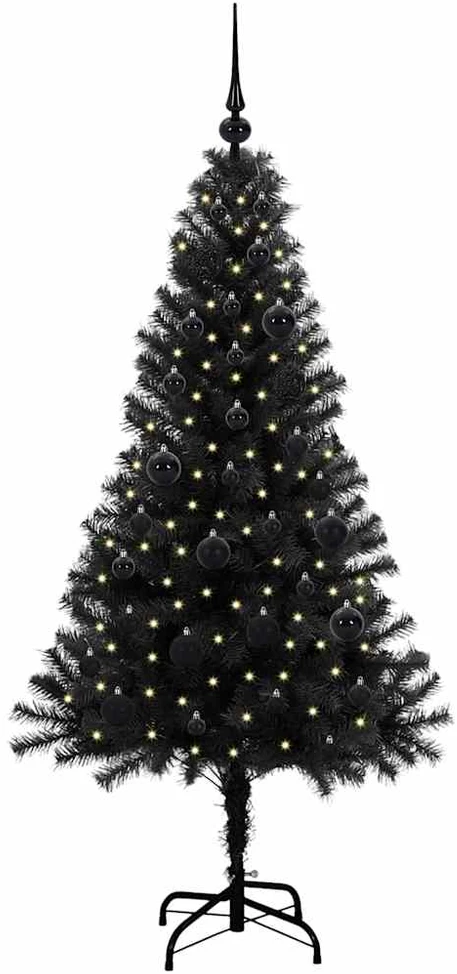Kalėdų eglutė Juoda 150 cm PVC