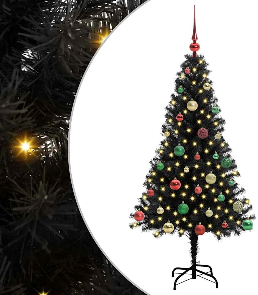 Kalėdų eglutė Juoda 150 cm PVC