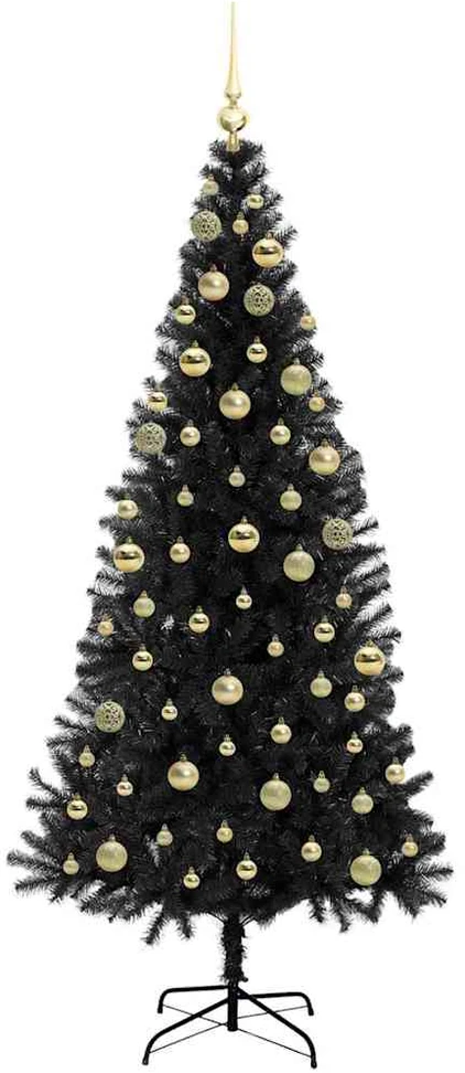 Kalėdų eglutė Juoda 180 cm PVC