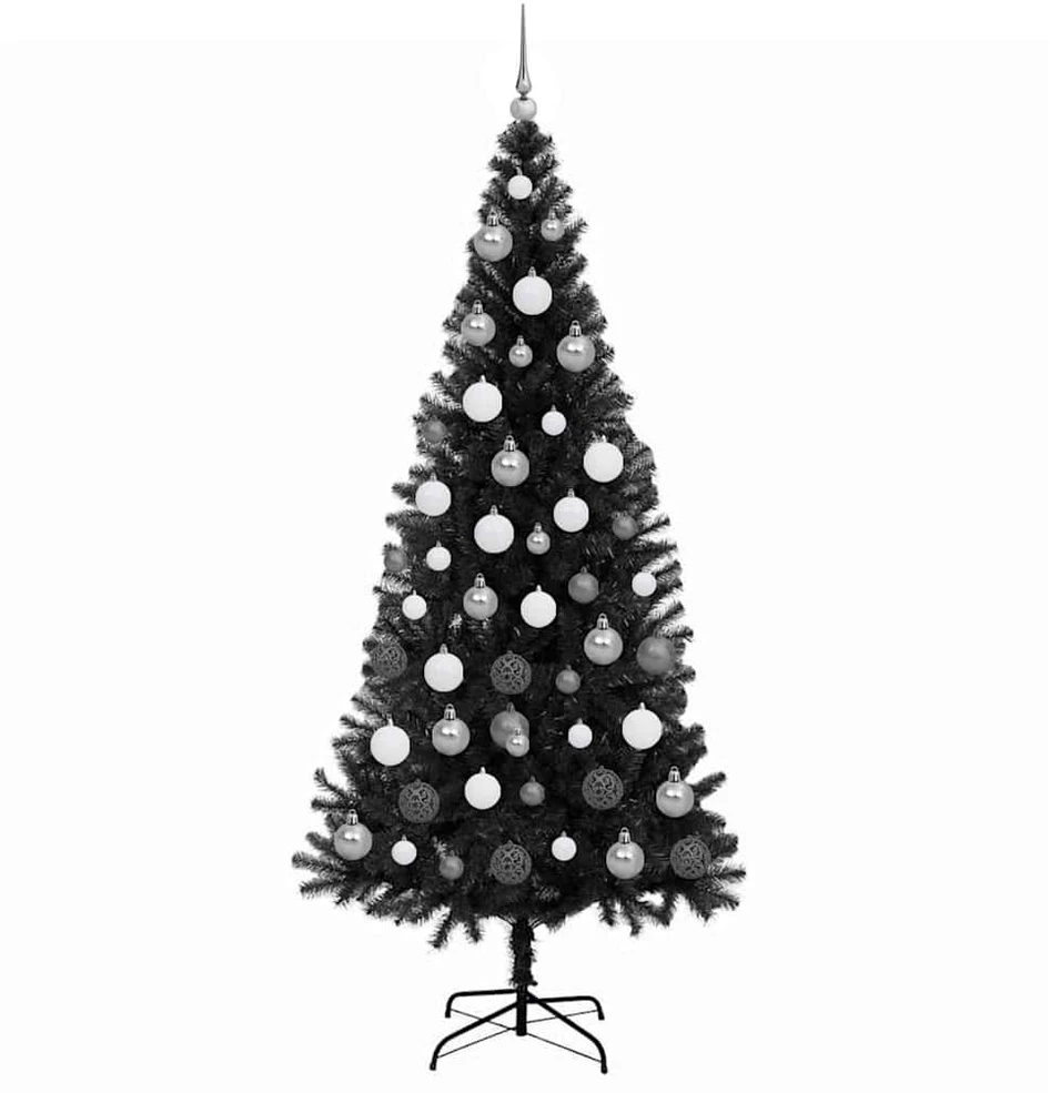 Kalėdų eglutė Juoda 180 cm PVC