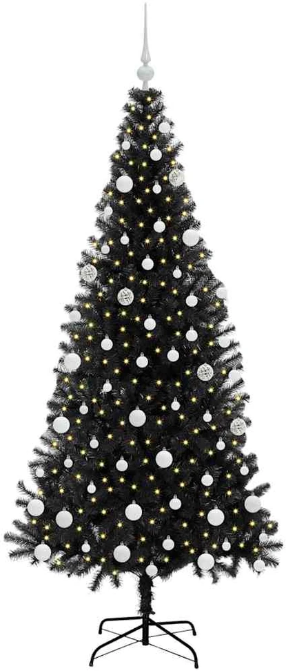 Kalėdų eglutė Juoda 180 cm PVC