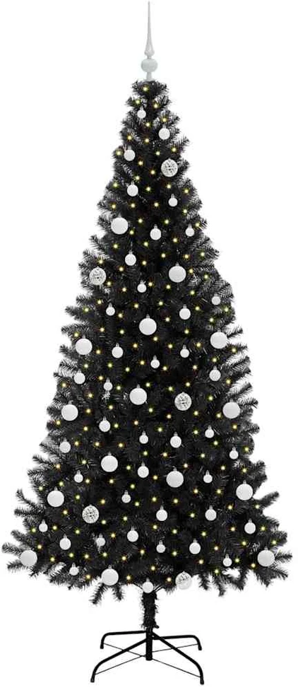 Kalėdų eglutė Juoda 210 cm PVC