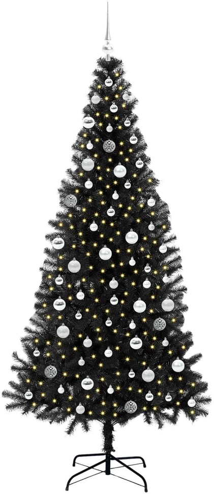 Kalėdų eglutė Juoda 210 cm PVC