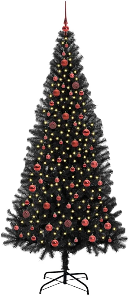 Kalėdų eglutė Juoda 210 cm PVC