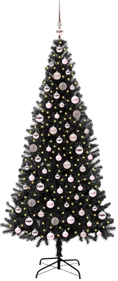 Kalėdų eglutė Juoda 210 cm PVC