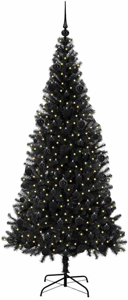 Kalėdų eglutė Juoda 210 cm PVC