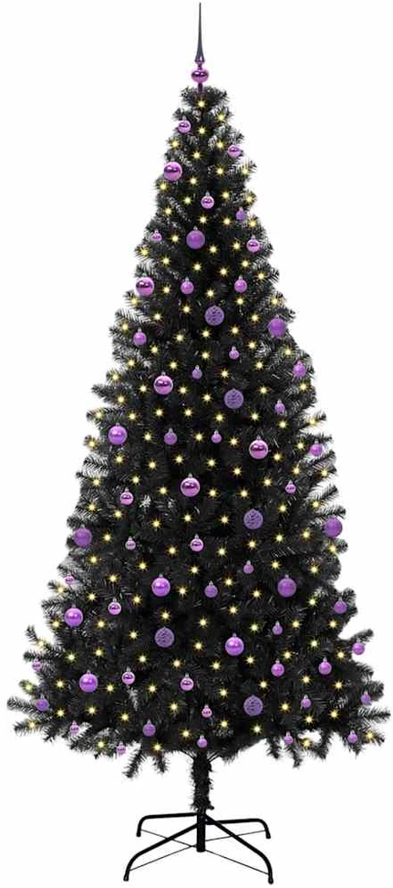 Kalėdų eglutė Juoda 240 cm PVC