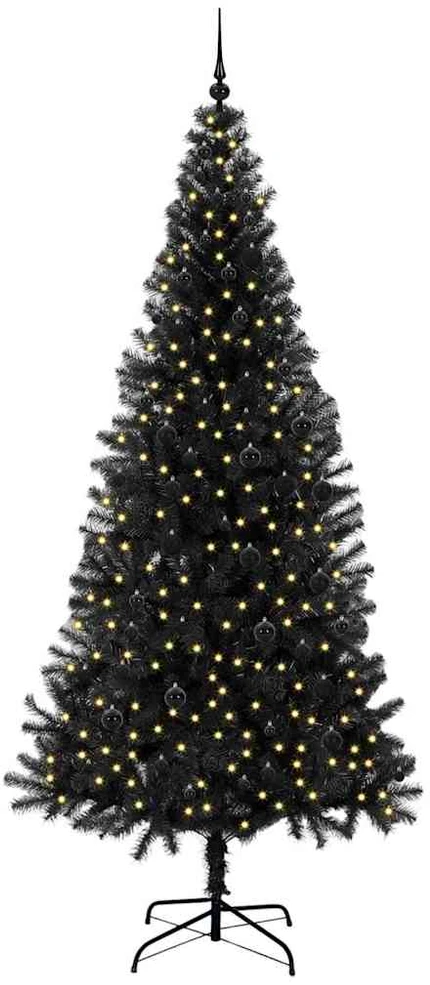 Kalėdų eglutė Juoda 240 cm PVC
