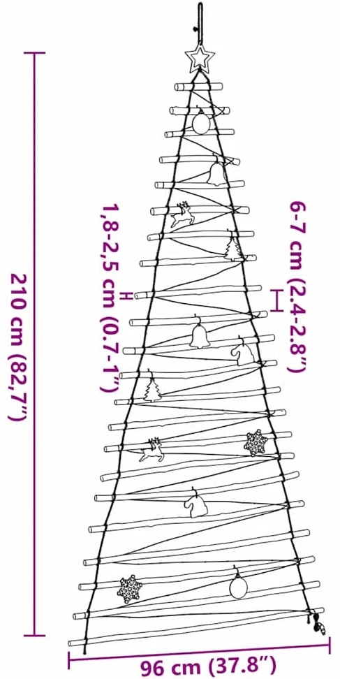 Kalėdų eglutė Natūrali 210 cm Kietas Uosio Medis