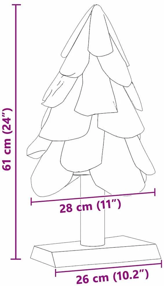 Kalėdų eglutė Ruda 61 cm Tikmedžio masyvas