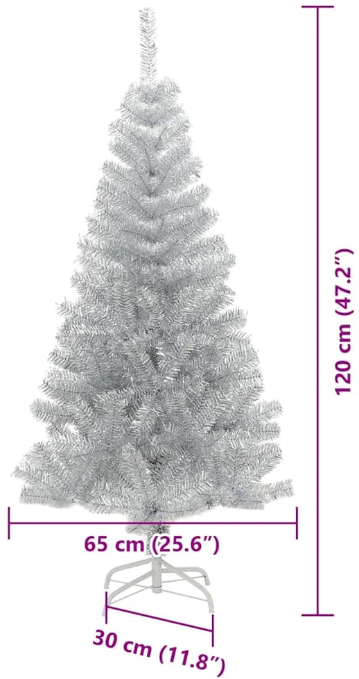 Kalėdų eglutė Sidabro 120 cm PET