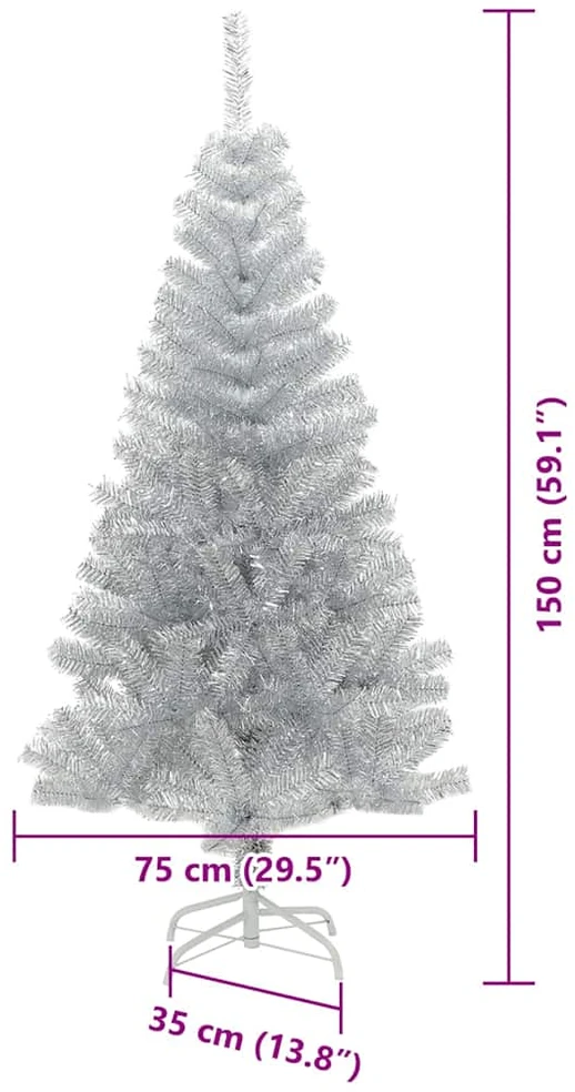Kalėdų eglutė Sidabro 150 cm PET