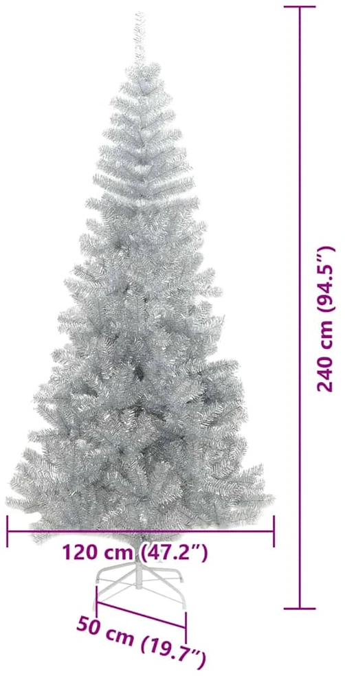 Kalėdų eglutė Sidabro 240 cm PET