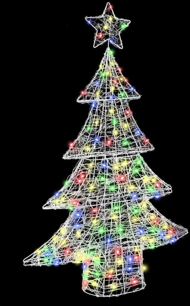 Kalėdų eglutė 100 LED Įvairiaspalvis 120 cm Akrilas