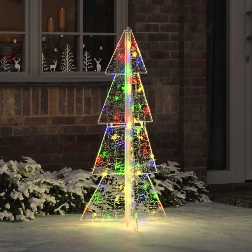Kalėdų eglutė 100 LED Įvairiaspalvis 120 cm Akrilas