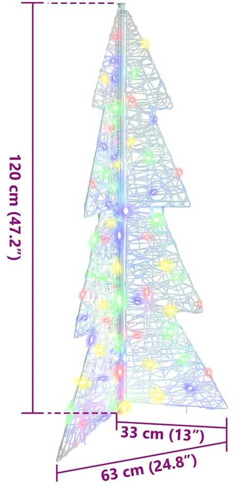 Kalėdų eglutė 100 LED Įvairiaspalvis 120 cm Akrilas