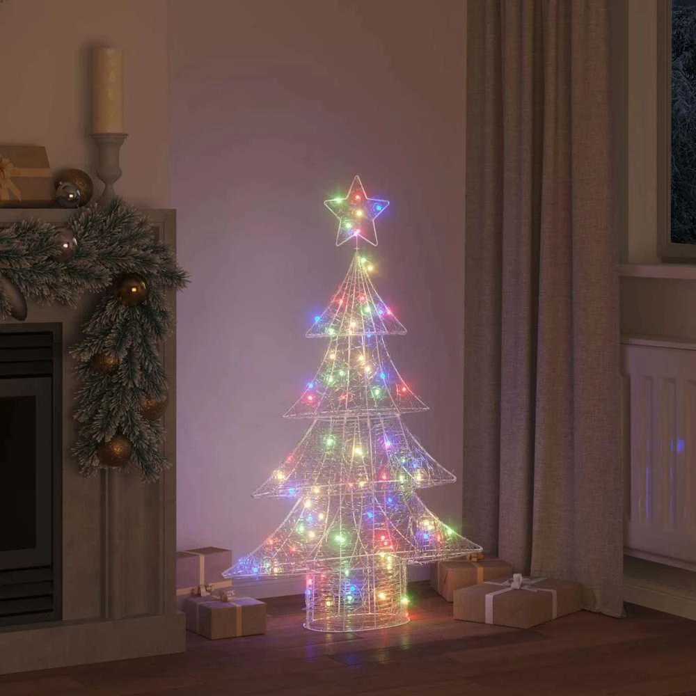 Kalėdų eglutė 100 LED Įvairiaspalvis 120 cm Akrilas