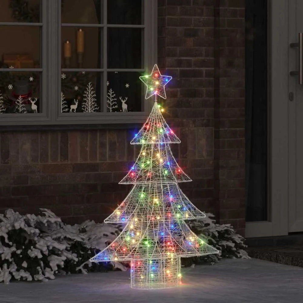 Kalėdų eglutė 100 LED Įvairiaspalvis 120 cm Akrilas