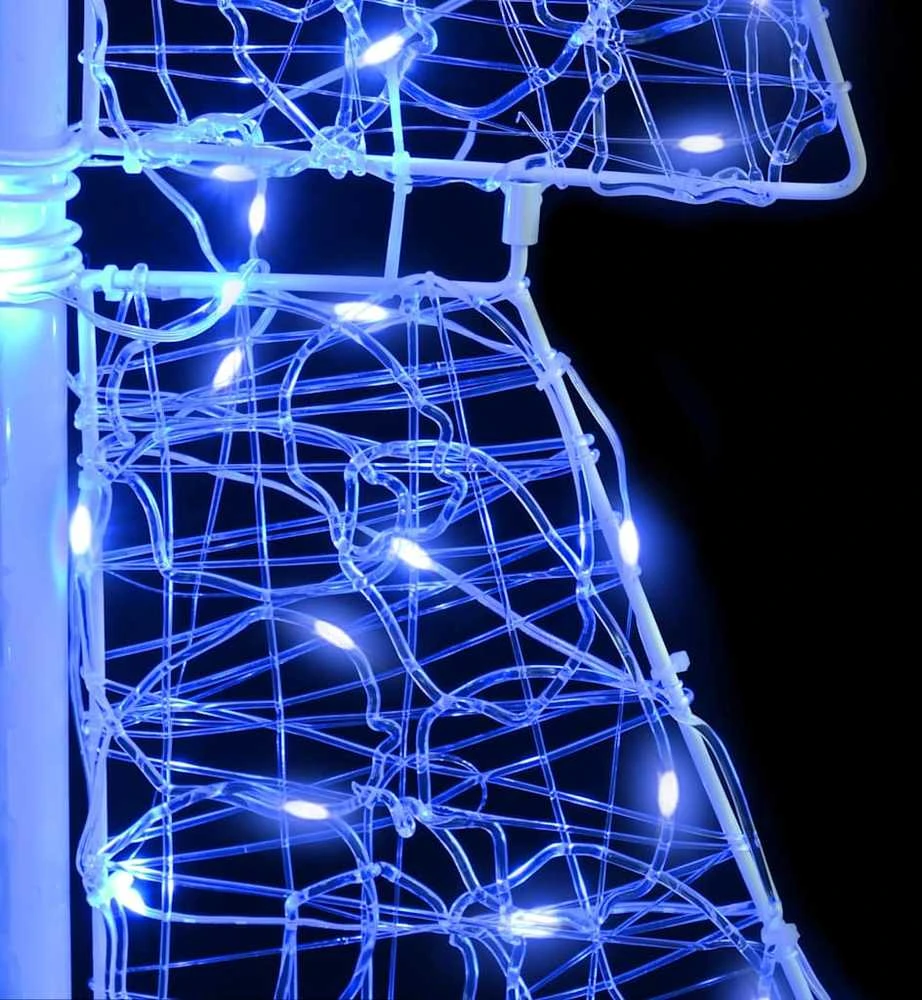 Kalėdų eglutė 100 LED Mėlyna 120 cm Akrilas