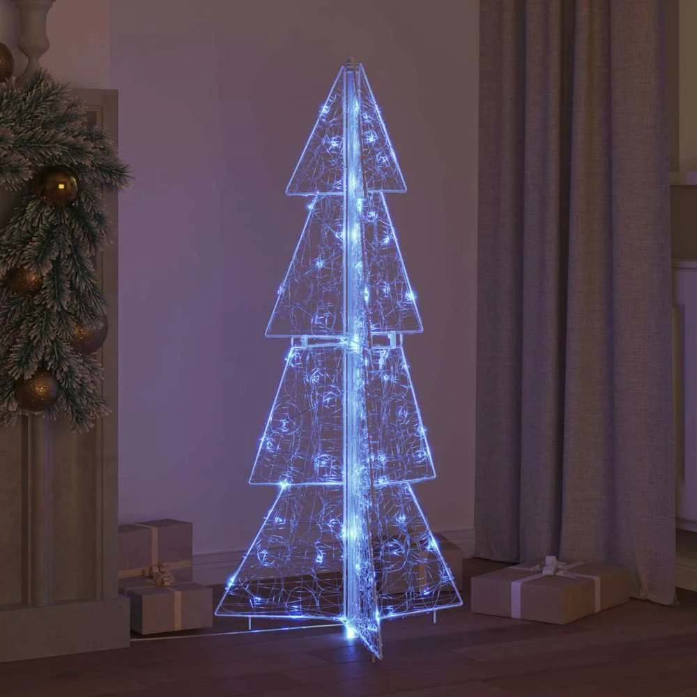 Kalėdų eglutė 100 LED Mėlyna 120 cm Akrilas